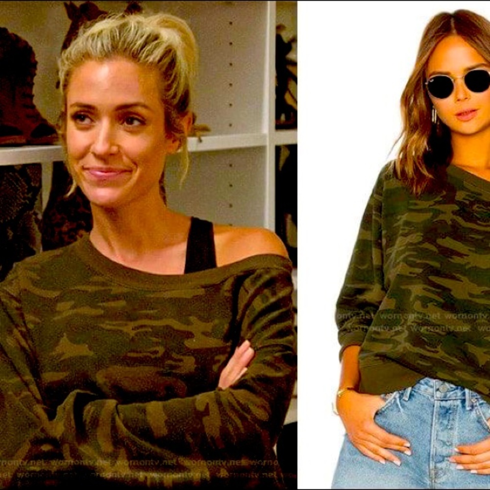 Sanctuary Nolita oversized Camo sweatshirt Large